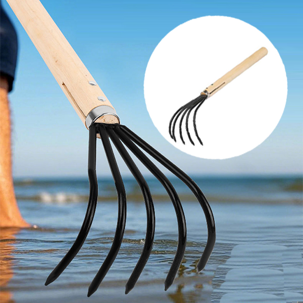 5발 조개 원예 갈퀴 소형 갯벌체험 원예 텃밭 갈고리 호미 바지락 캐기 해루질 장비 도구