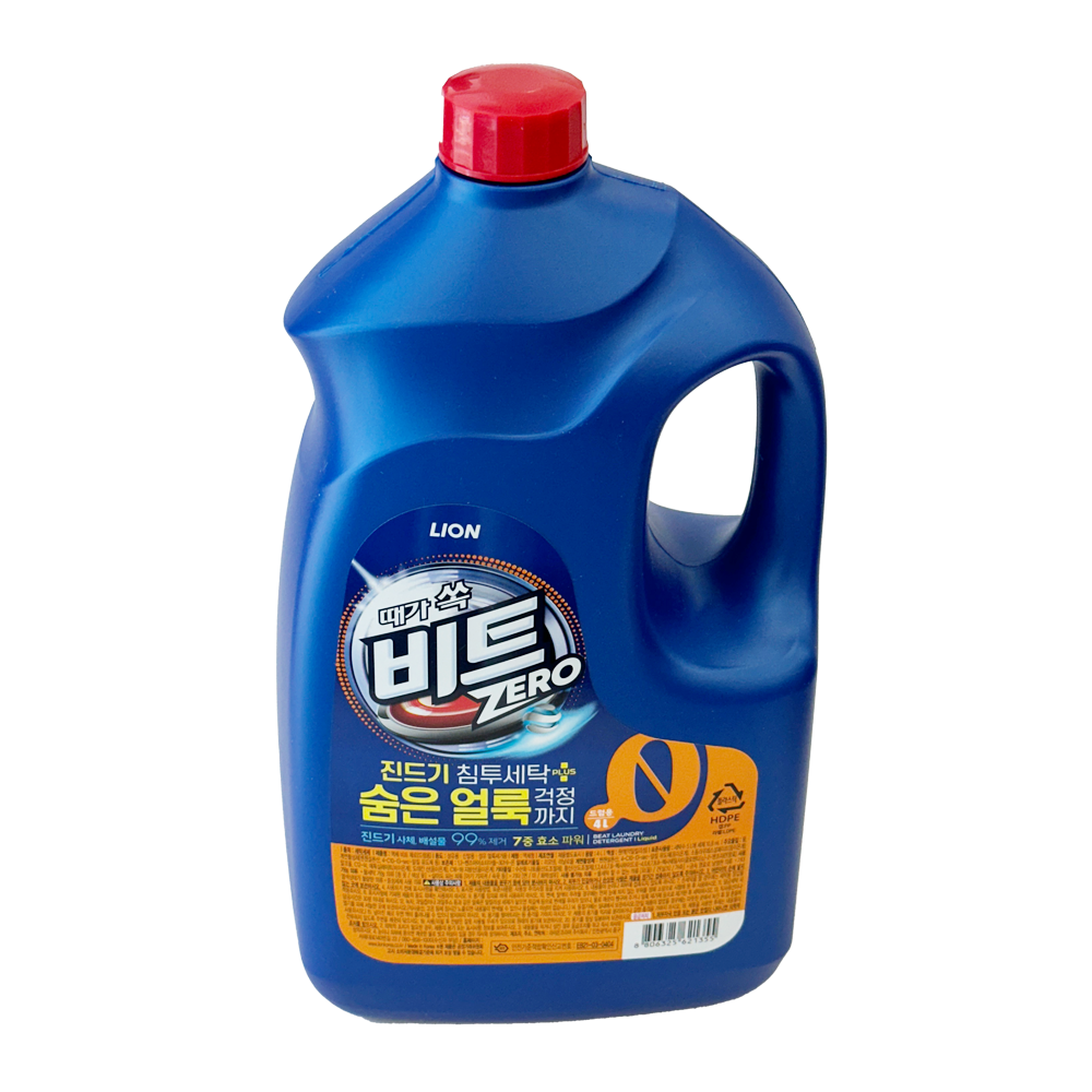 때가 쏙 비트 제로 액체 드럼용 세탁세제 드럼세탁기세제 4L - 상품 이미지