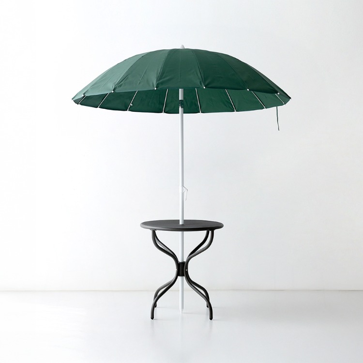 INSIA 파라솔 다크그린+BIELLA 빈티지테이블 그레이