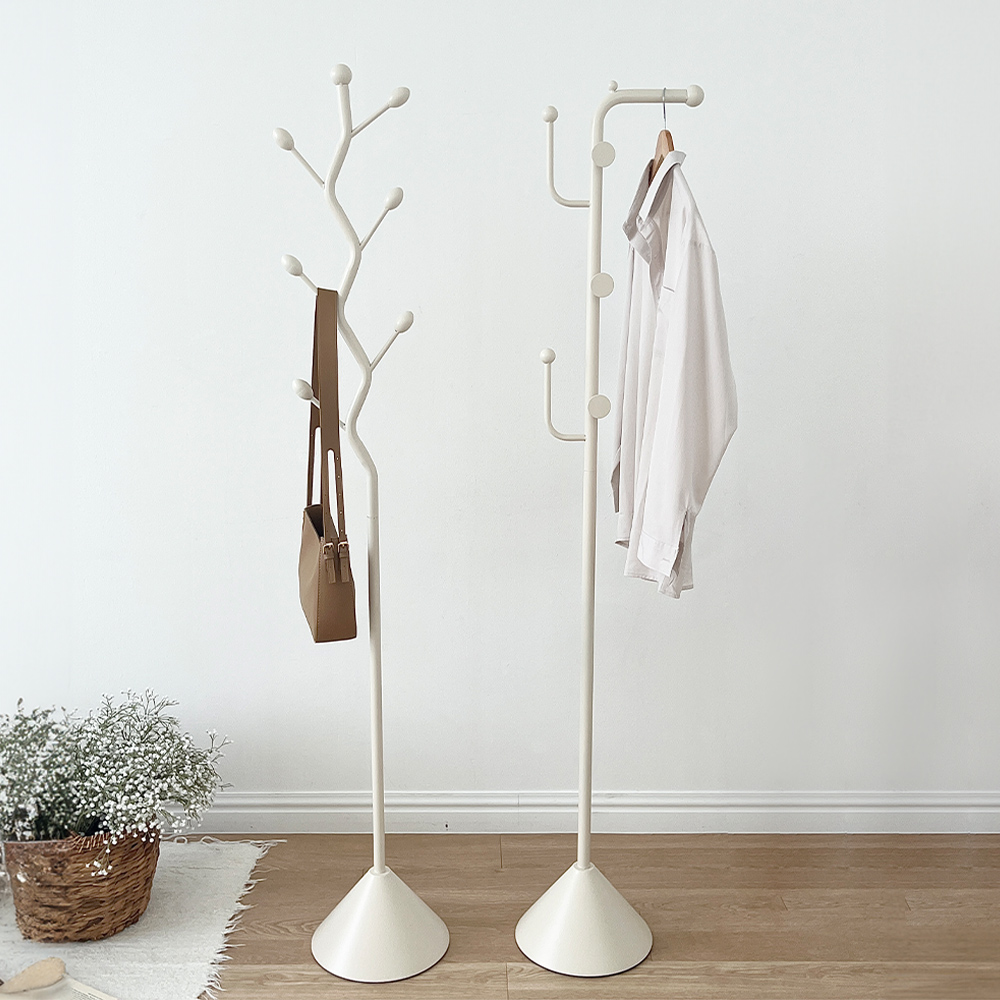 아티후크 스탠드행거 가지형 튼튼한 철제 고정식 행거 스탠드 옷걸이