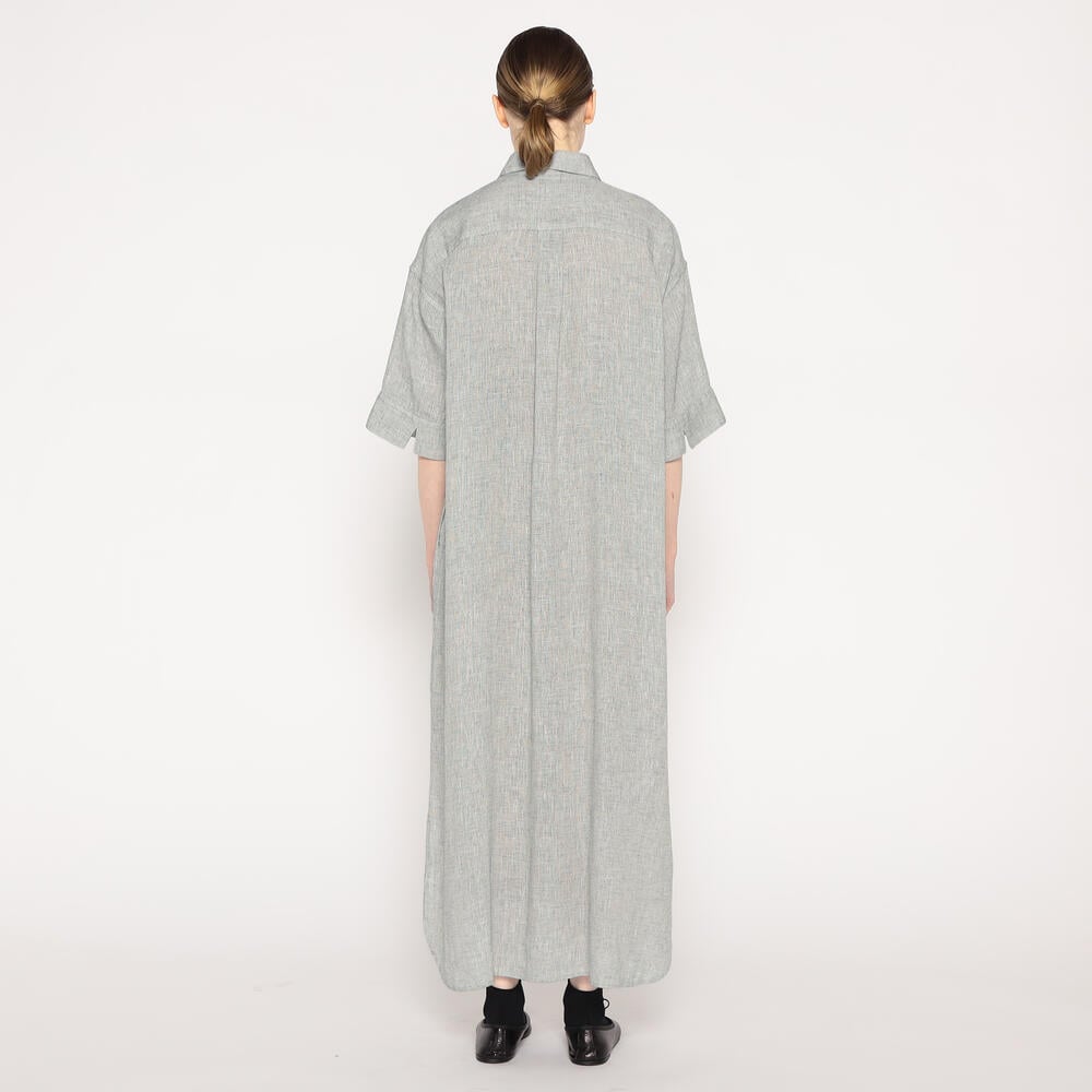 단톤 원피스 STRIPE ROLL UP SHIRT DRESS 25SS 반팔 셔츠 DNB251L203-0011 - 상세 이미지 5