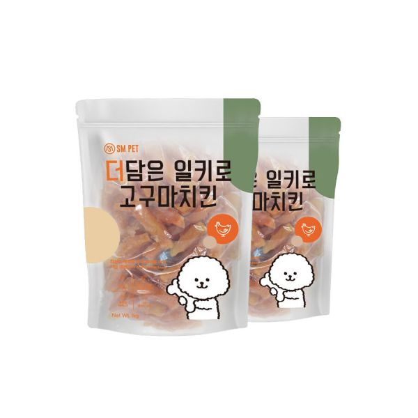 더담은 고구마치킨 2kg확인 대용량 강아지간식 애견간식 : 클린Health