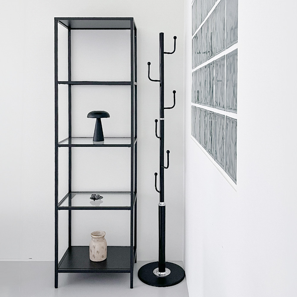 모던 철제 스탠드행거 튼튼한 고정식 행거 스탠드 옷걸이