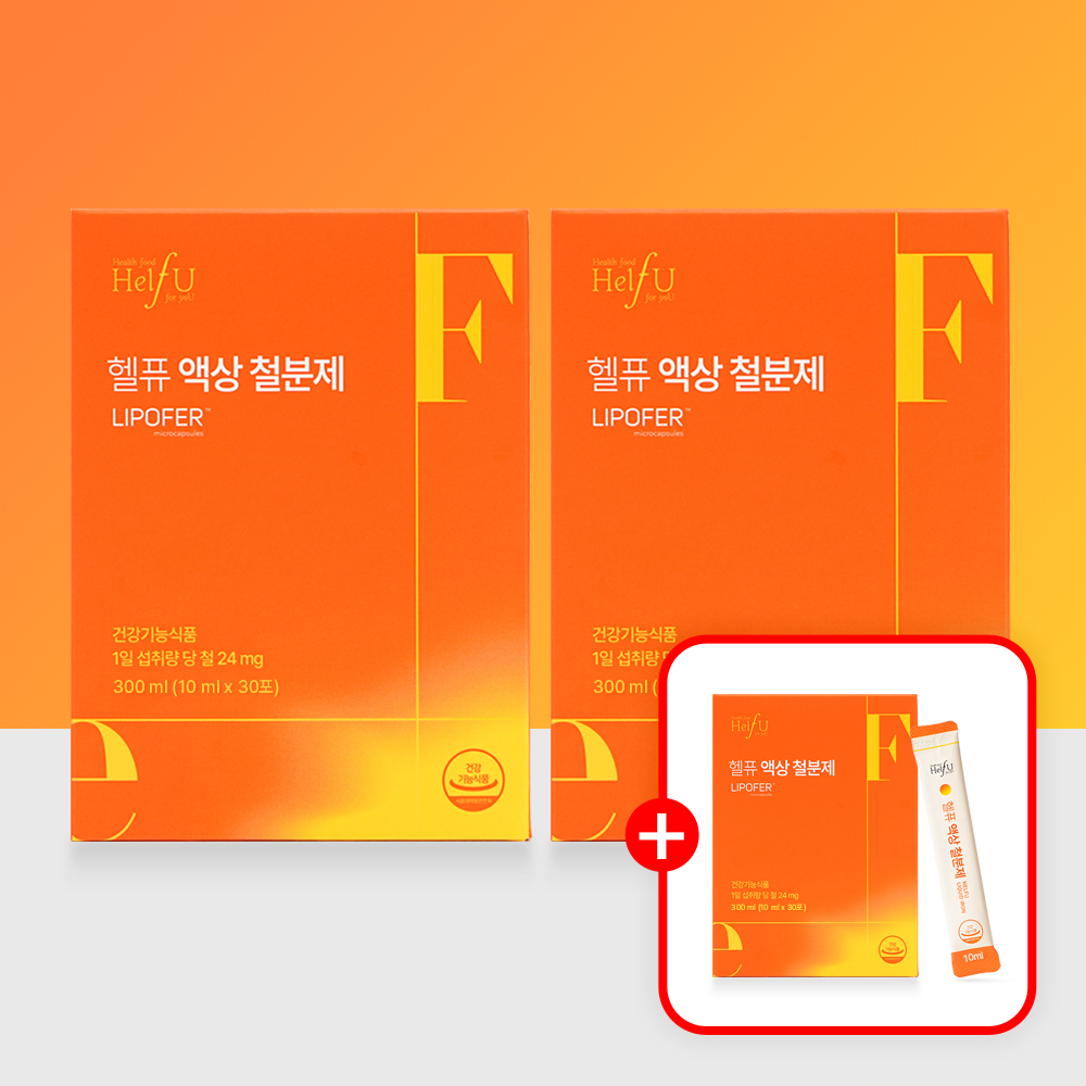 [2+1] 임산부 비헴철 액상 철분제 24mg 30포, 3개