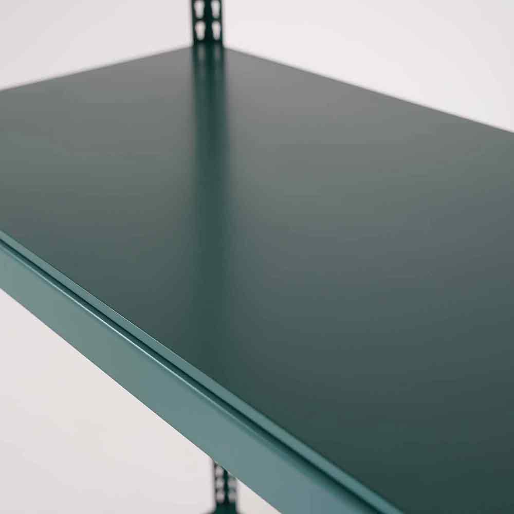 폴던스랙 올스틸 홈 카페 거실 수납 선반 인테리어 선반장 1000x300x1800mm, 5단, 딥그린 - 상세 이미지 3