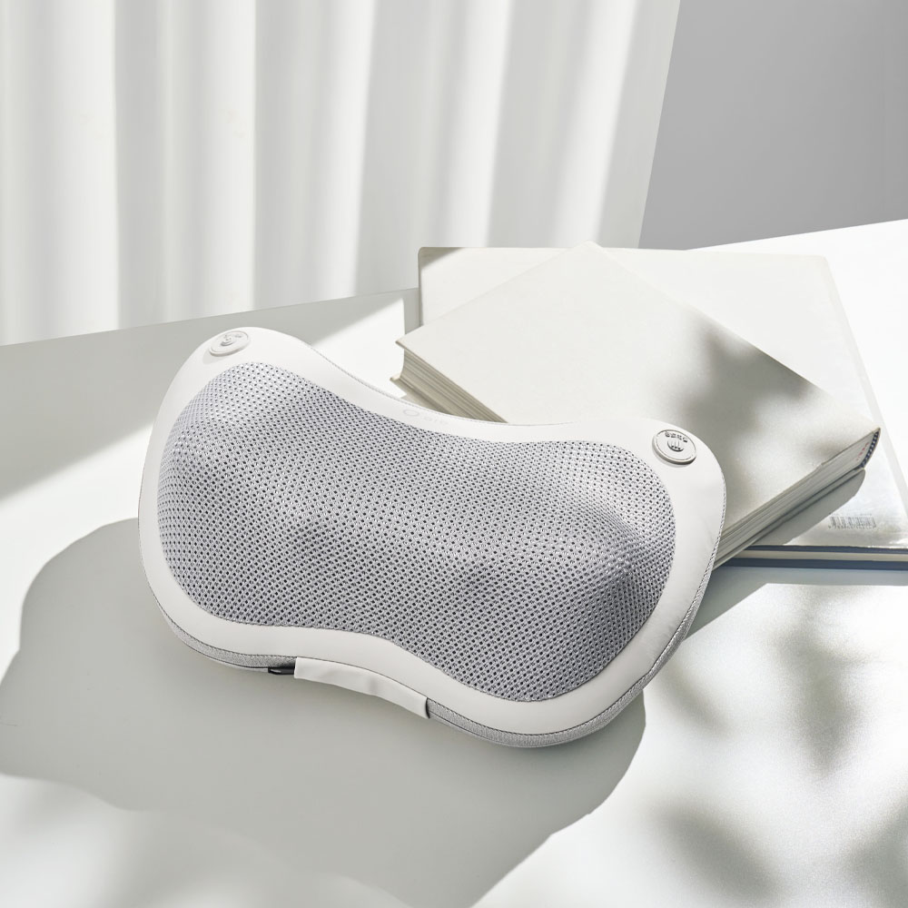 아이쿠션 목 안마기 어깨마사지기 승모근 허리 마사지 기계 머리 안마베개 온열