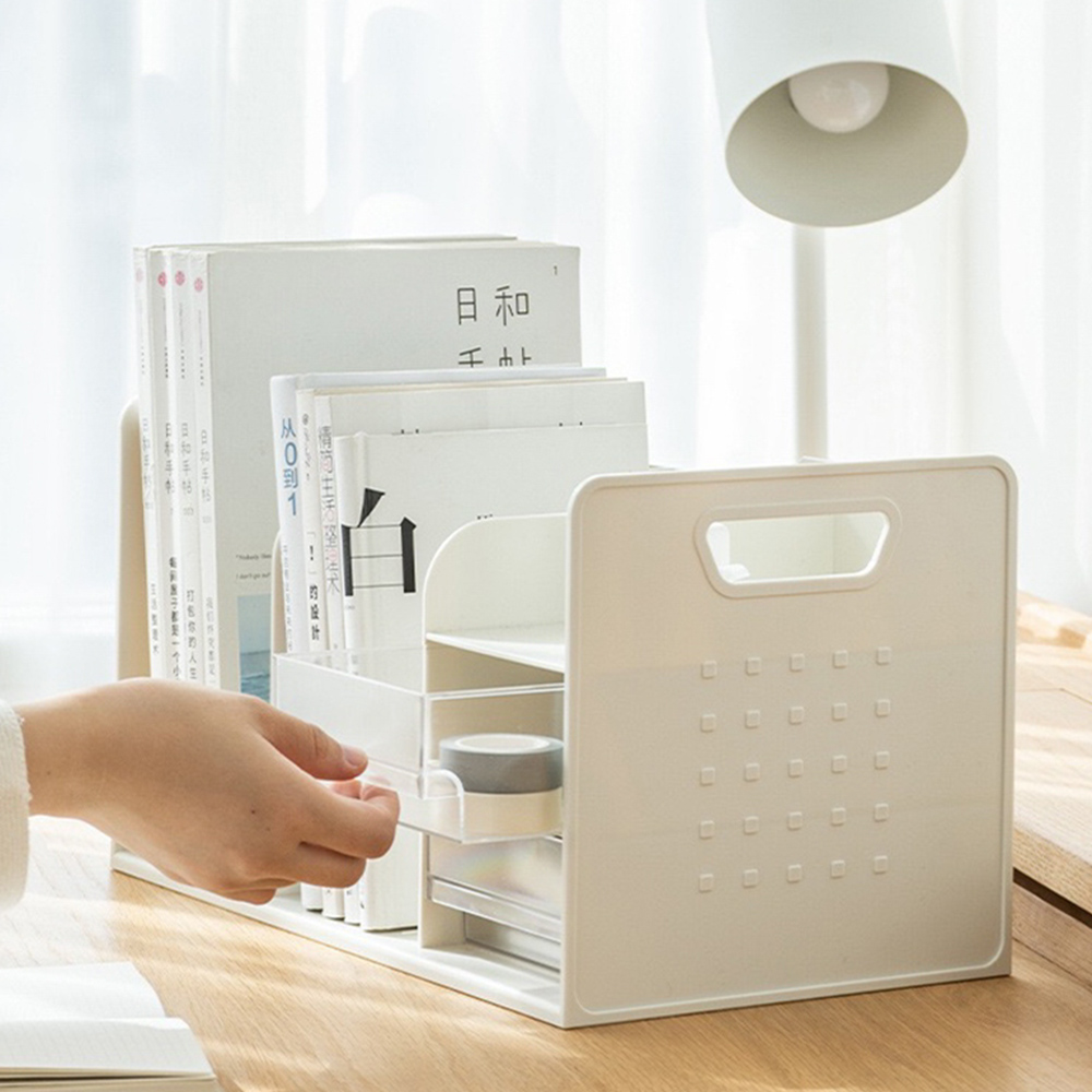 책꽂이형 올인원 책상정리함 사무실 책상 정리 데스크 오거나이저 이미지 3