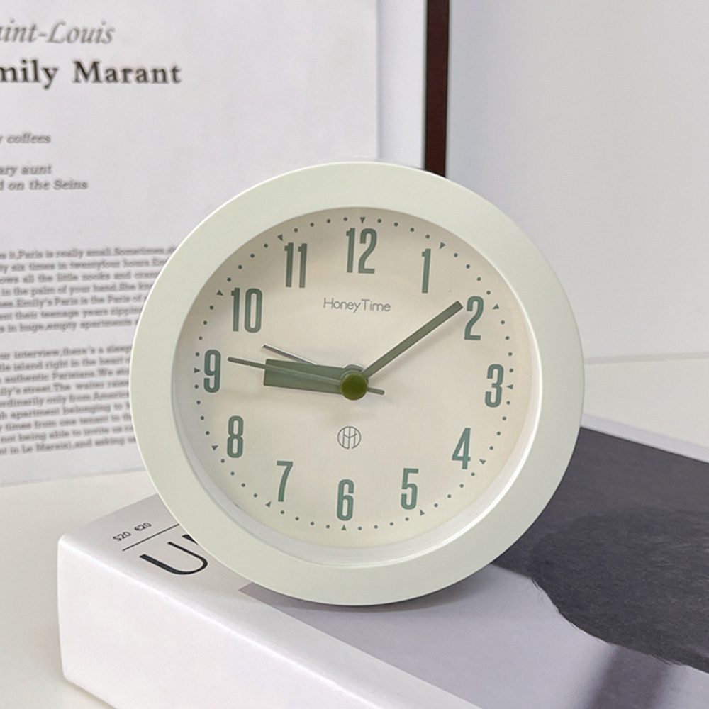 온마이무드 몽뜨 무소음 알람 탁상시계 탁상용 미니 알람시계