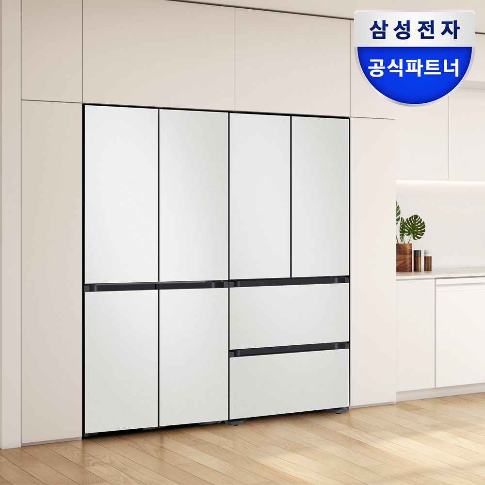 삼성전자 비스포크 키친핏 냉장고 김치냉장고 세트 패키지 1060L RM70F63R2A RQ42DB94R2AP  P