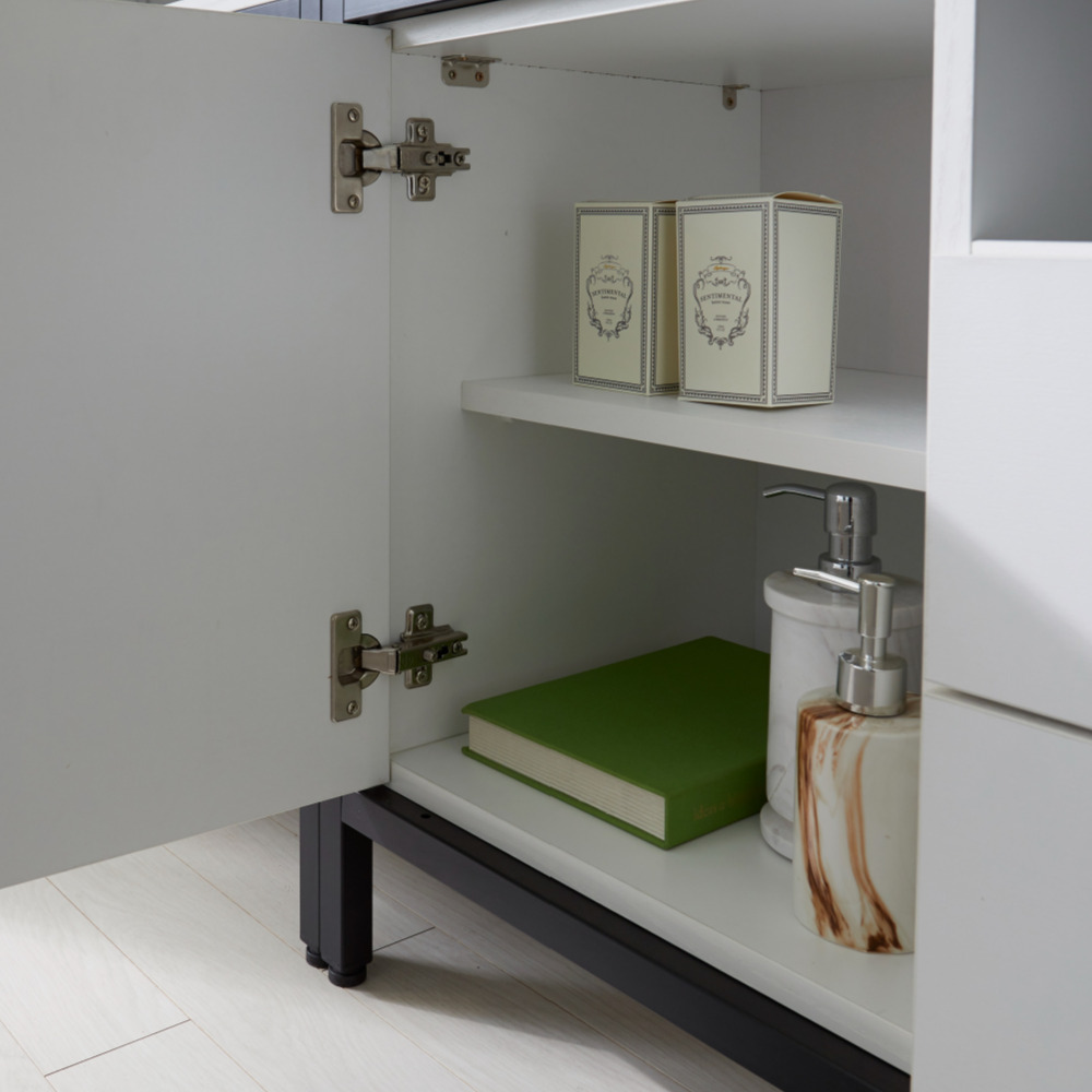 세 1800거실장 높은tv장테이블 멀바우 철제티비다이 오디오장식장