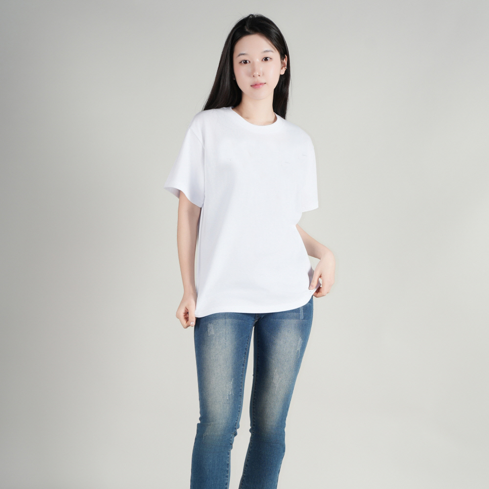 좋은티샵 남녀공용 20수 라운드 면 반팔 티셔츠 이미지 7