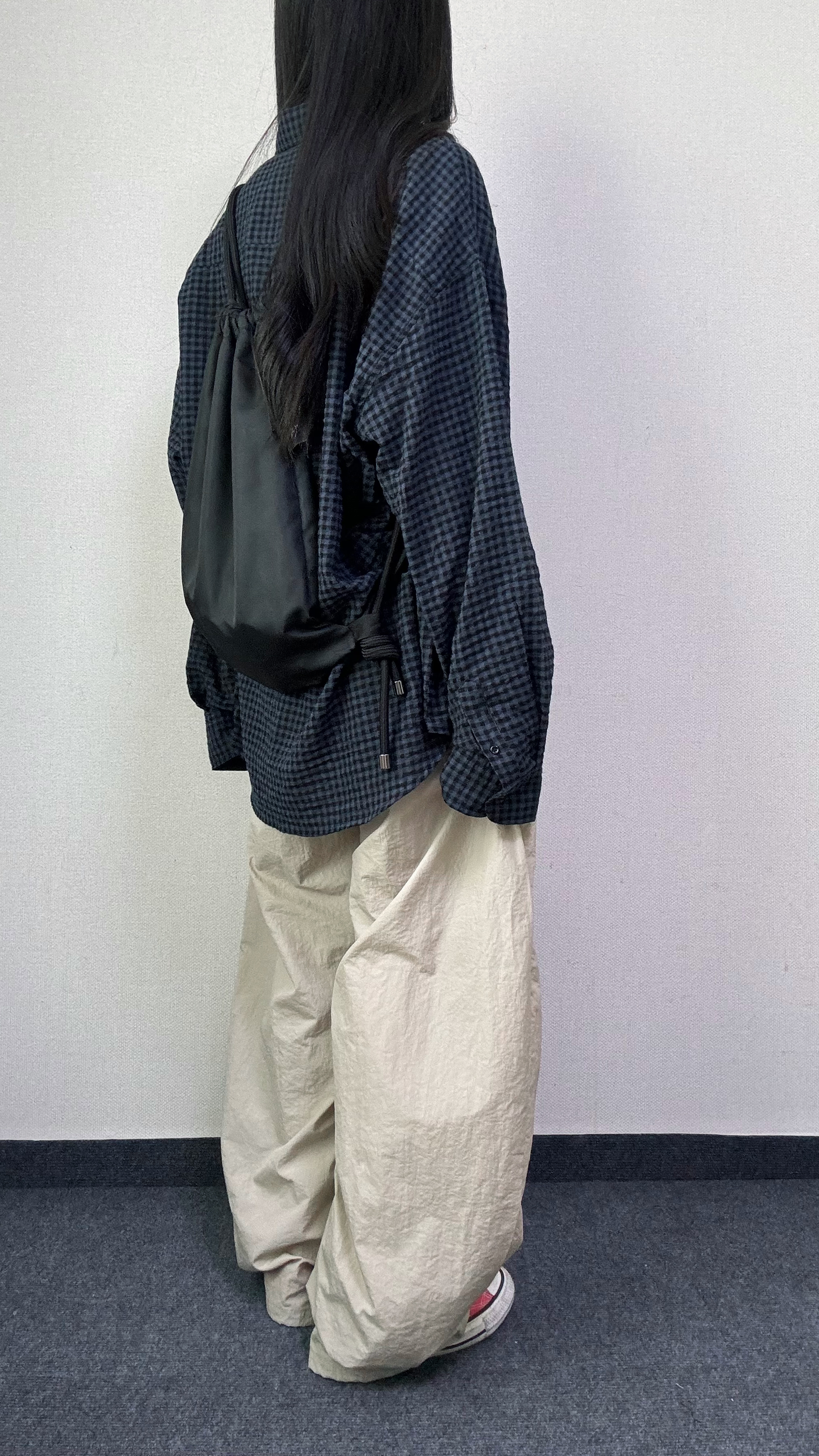 라니 커브드 나일론 밴딩 팬츠 [3Color] - 상세 이미지 4