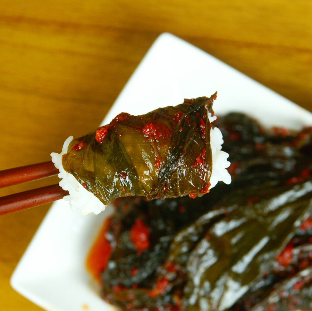 오늘식탁 강경 양념깻잎 장아찌 깻잎김치 선물용 밑반찬 짱아찌 500g, 1개 - 상세 이미지 4