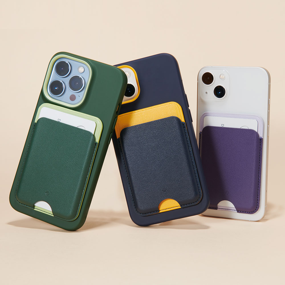 아이폰 맥세이프 카드지갑 2장 수납 가죽 케이스 케이스올로지 나노팝