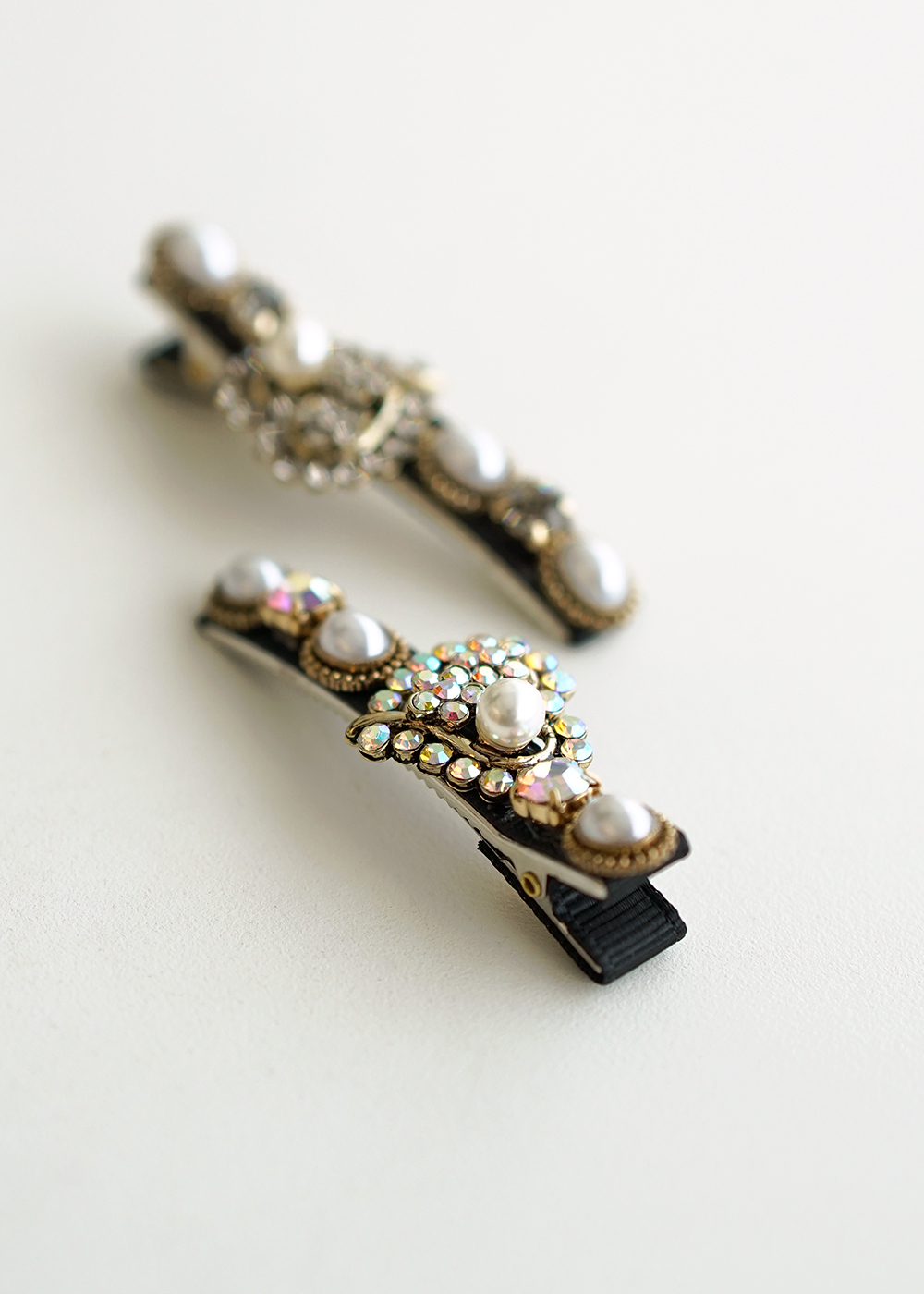 루드 미니 하트 크리스탈 헤어집게핀 L25SSAC36