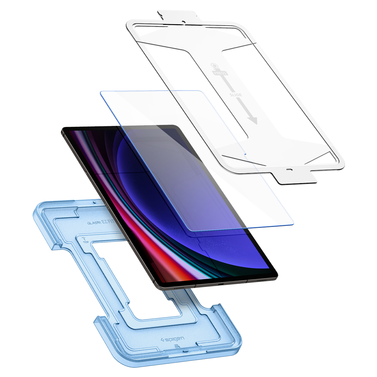 갤럭시탭 고투명 강화유리 액정필름 글라스tR 이지핏 갤럭시 탭 S10 플러스, 1매입 - 상세 이미지 4