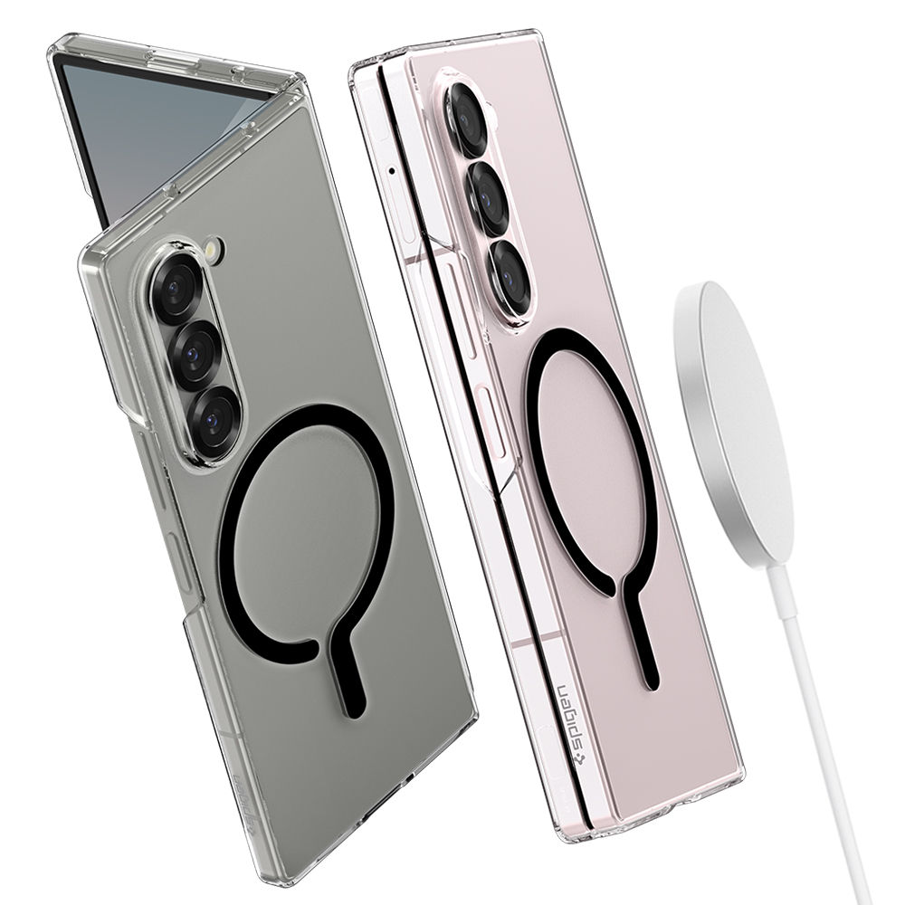 갤럭시 맥세이프 케이스 초슬림 에어스킨 맥핏 클리어블랙, 갤럭시Z 폴드6