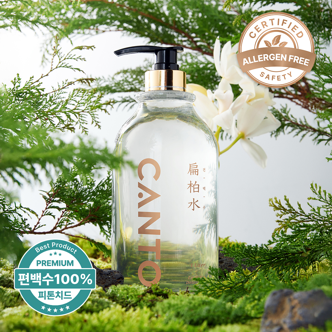 칸토 편백수 세탁세제 액상형 1L 1개입 중성 유아 아기 신생아