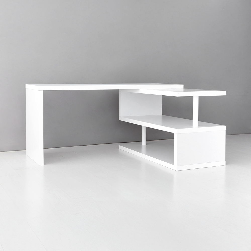 피크 선반책상 TBM76140 1600x1180x745mm, 화이트 2974.8305 - 메인 이미지