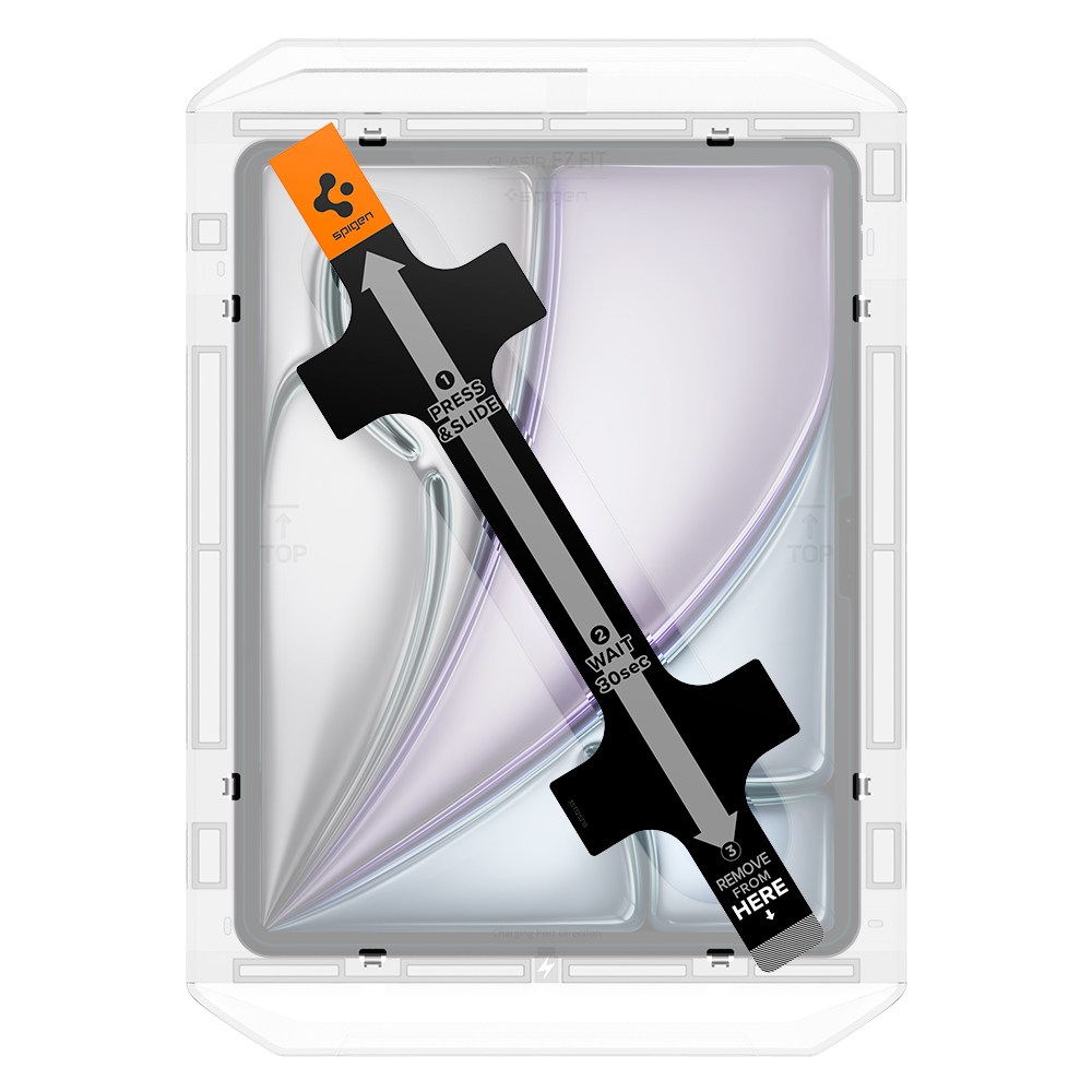 아이패드에어 13 M3 M2 붙이기 쉬운 강화유리 액정필름 글라스tR 이지핏 - 상세 이미지 2