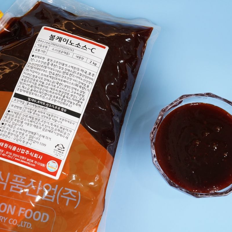 태원식품 볼케이노소스 2KGx5봉지 BOX 매콤한 불향 - 상품 이미지