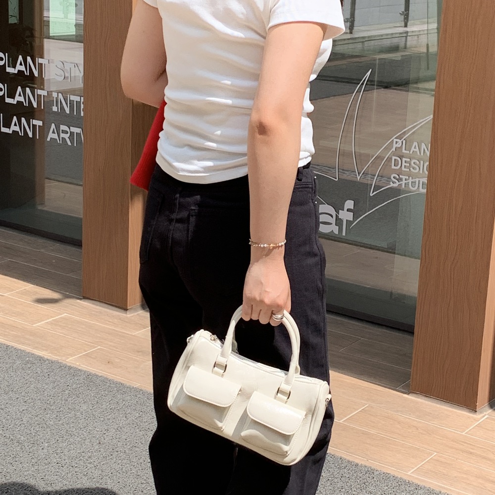 미니보스턴백 사각 미니 토트백 - 상세 이미지 2