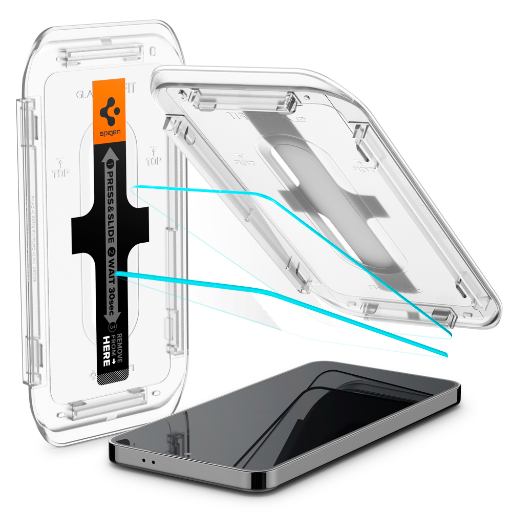 슈피겐 갤럭시 고투명 강화유리 액정필름 글라스tR 이지핏 갤럭시S24 플러스, 2매입 - 상세 이미지 2