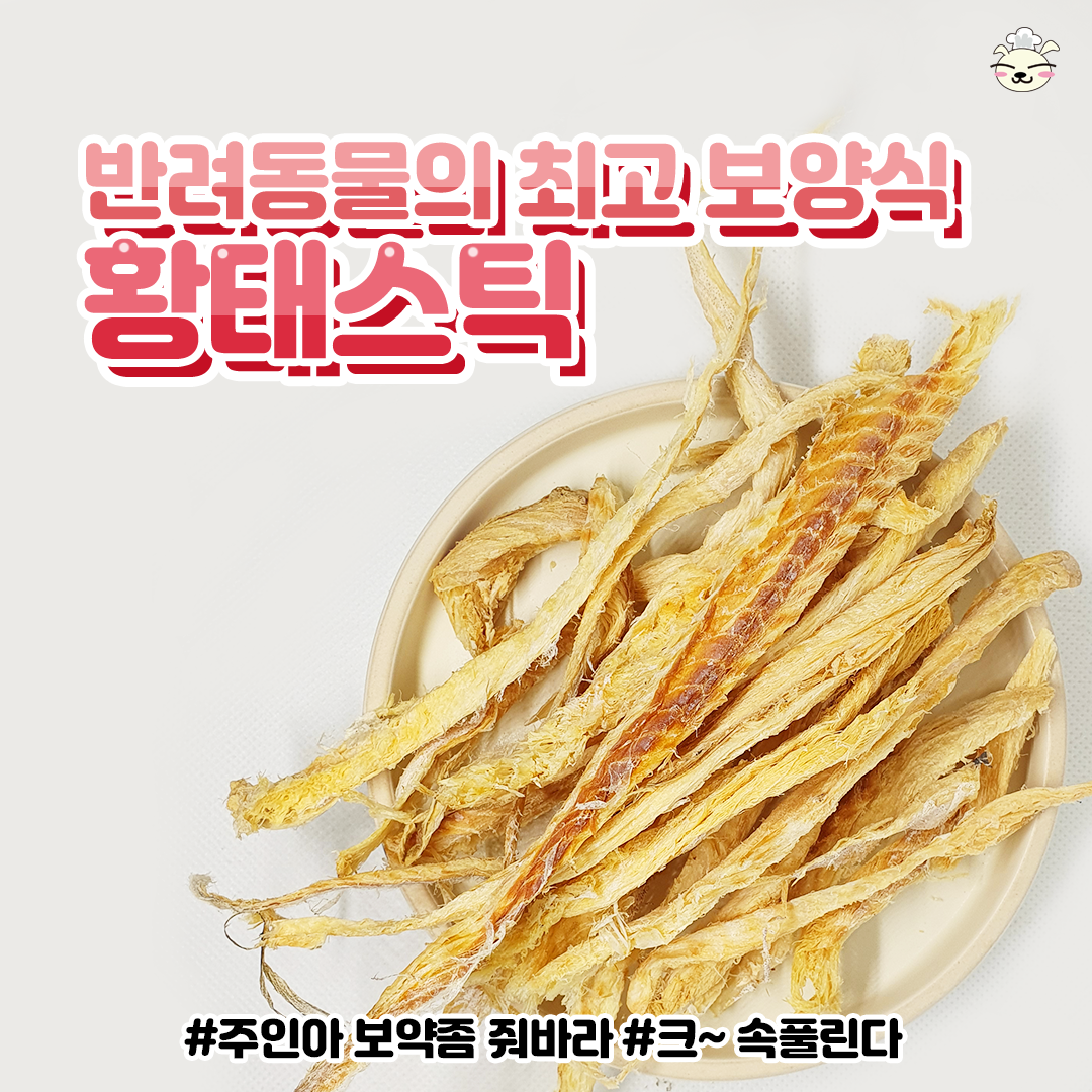 봉구의간식 강아지 반려견 고양이 황태 애견 애묘 천연 보양식 수제간식 황태스틱 35g - 상세 이미지 3