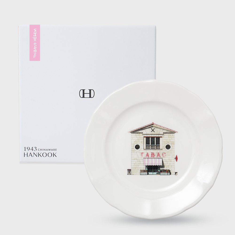 [한국도자기X티보에렘] 오브제 17. 6인치 접시 17CM 1P (Old tabacco shop) - 상세 이미지 4