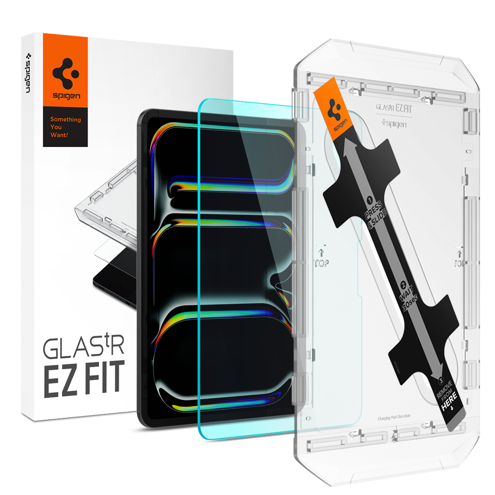 아이패드프로 11 M5 M4 6세대 5세대 붙이기 쉬운 강화유리 액정필름 글라스tR 이지핏 - 상품 이미지