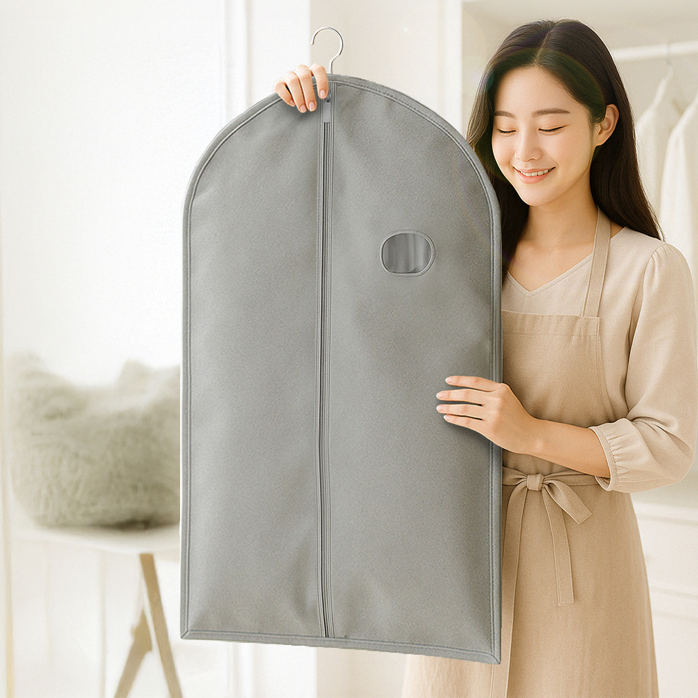 아모란나 더베스트 고급 부직포 옷 커버 의류 보관 옷정리 M 그레이 제품 이미지