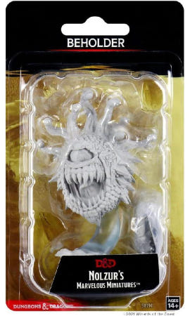 [해외]던전 드래곤 놀주르의 놀라운 미색칠 미니어처 비홀더 묶음배송가능