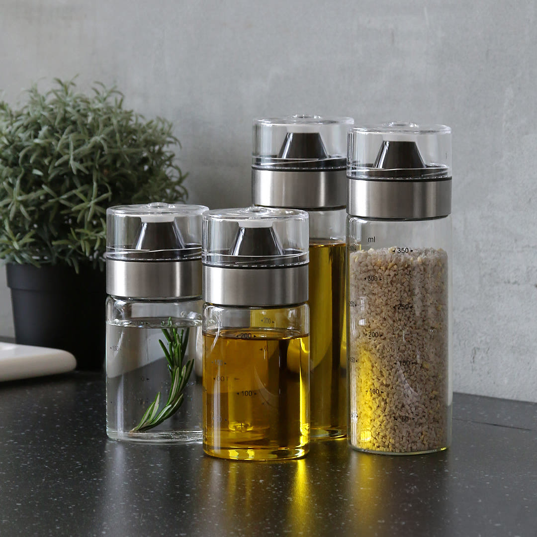 내열유리 양념 소스통 참기름 오일병 간장병 250ml 2p - 상세 이미지 2