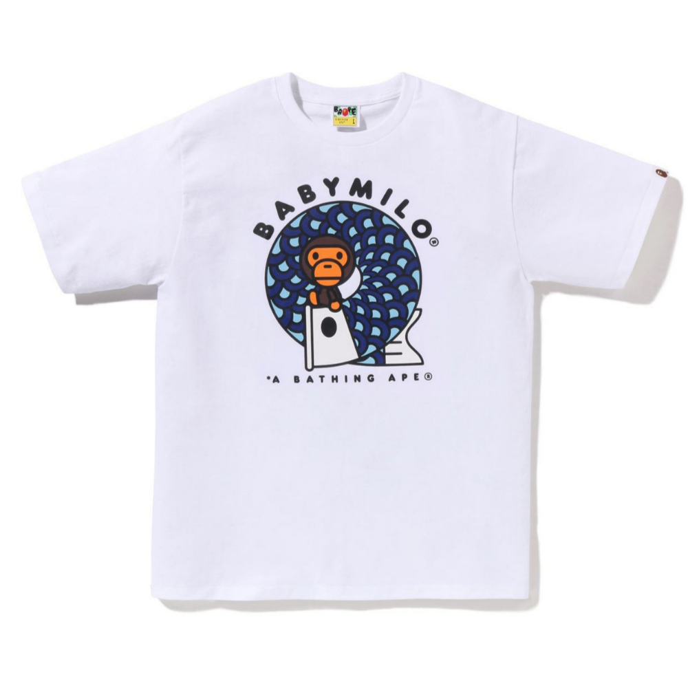 베이프 반팔티 KOINOBORI ON BABY MILO TEE 4월 신상 2L22-110-008 - 메인 이미지