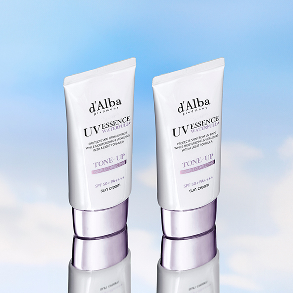 네이버 달바 공식스토어 달바 비건 워터풀 퍼플 톤업 선크림 50mlX2개+선크림 15ml