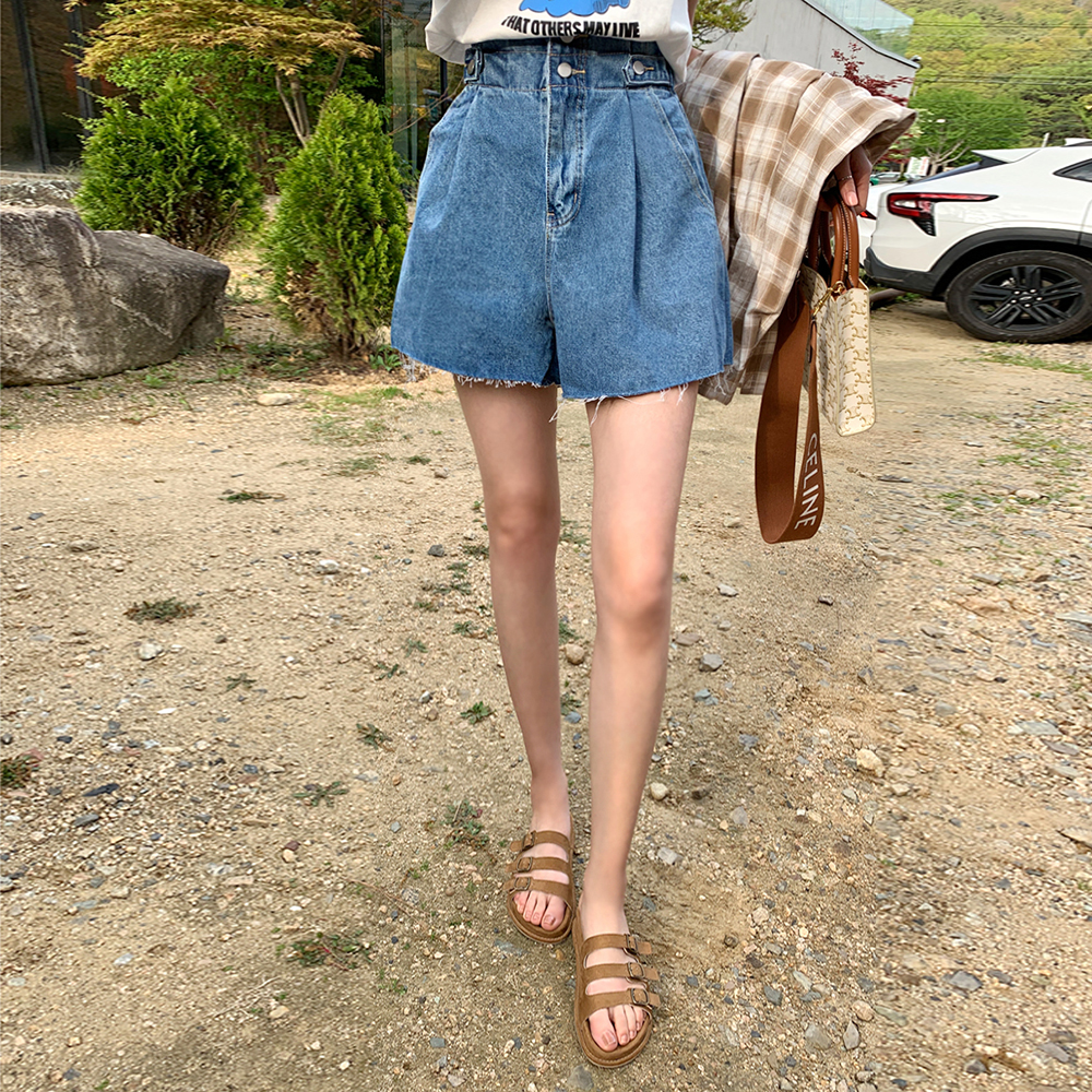 니베루 비죠 데님 반바지 - 상품 이미지