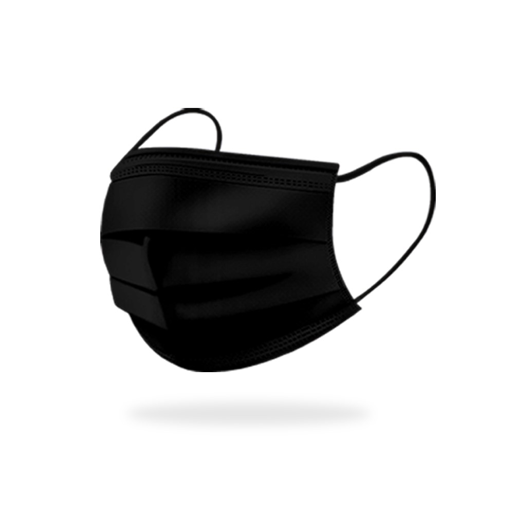 유앤미 여름용 마스크 국산 덴탈마스크 L(대형), 블랙, 300개