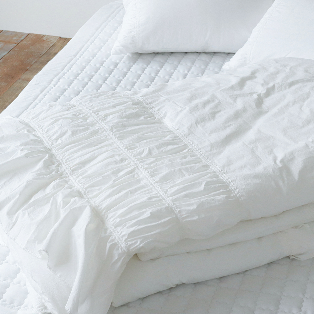 로망 쉬폰 셔링 워싱 고밀도 순면 알러지케어 옥수수솜 호텔식 여름 사계절 차렵이불 Q