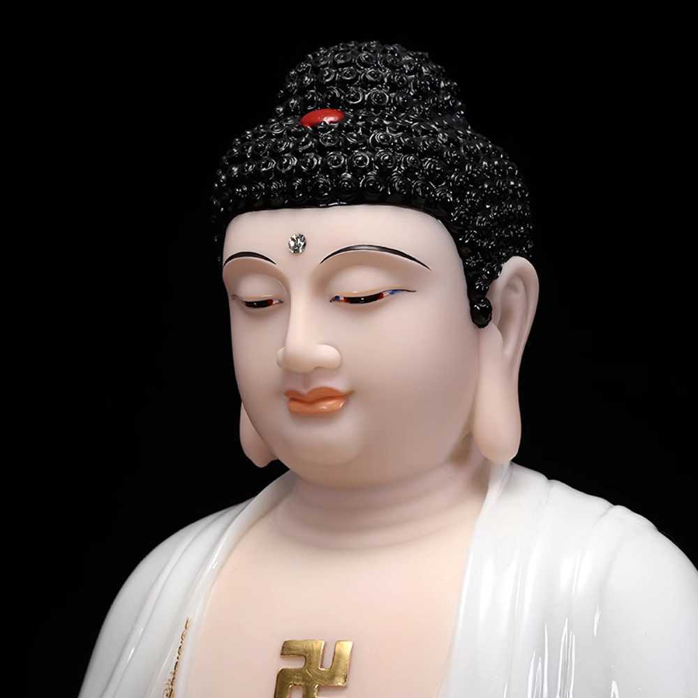 석가모니 불상 부처님 수공예 불단 아미타불 대리석 38cm - 상세 이미지 2