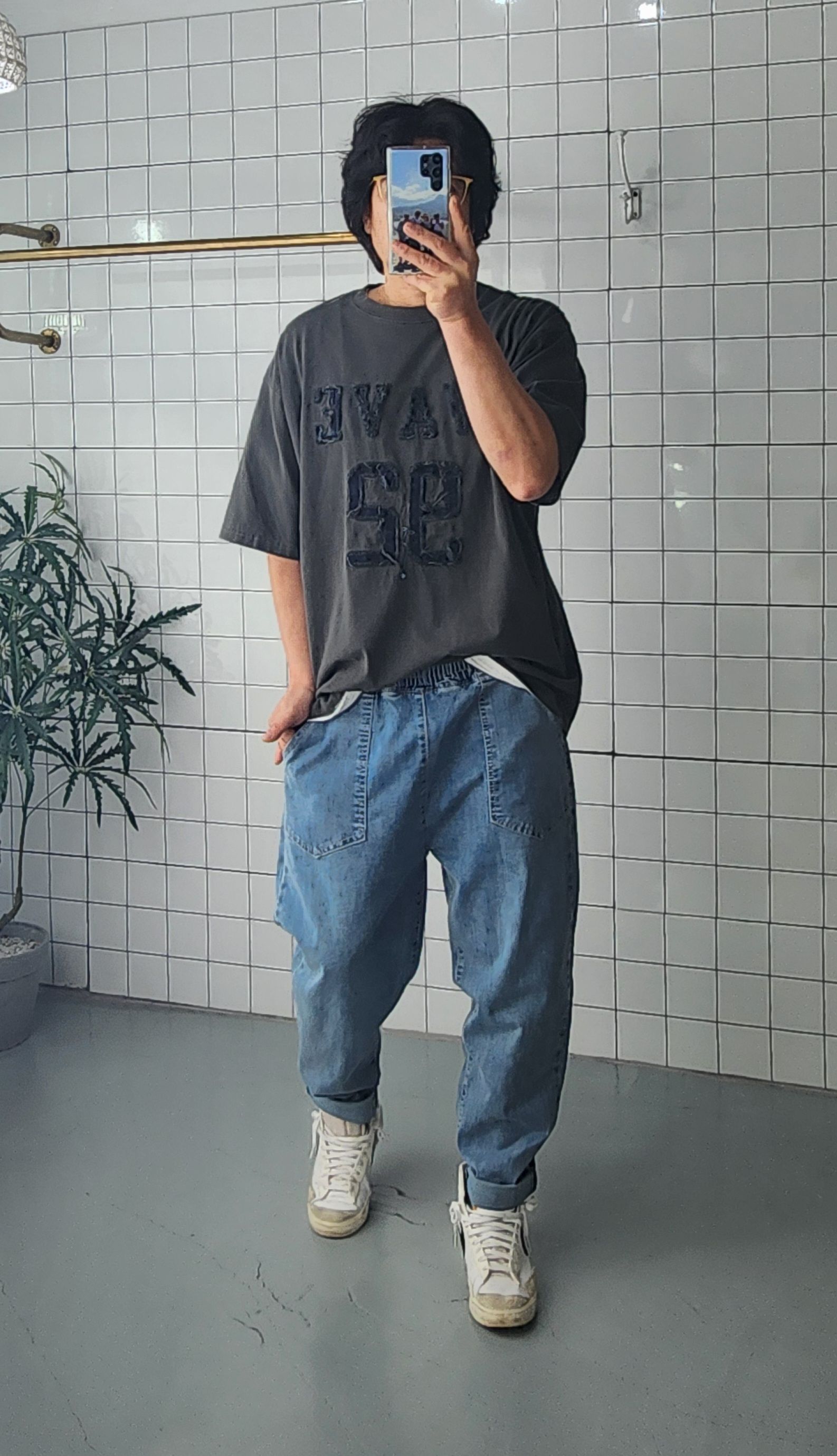 피그먼트 남자 여름 반팔티셔츠 - 상세 이미지 5