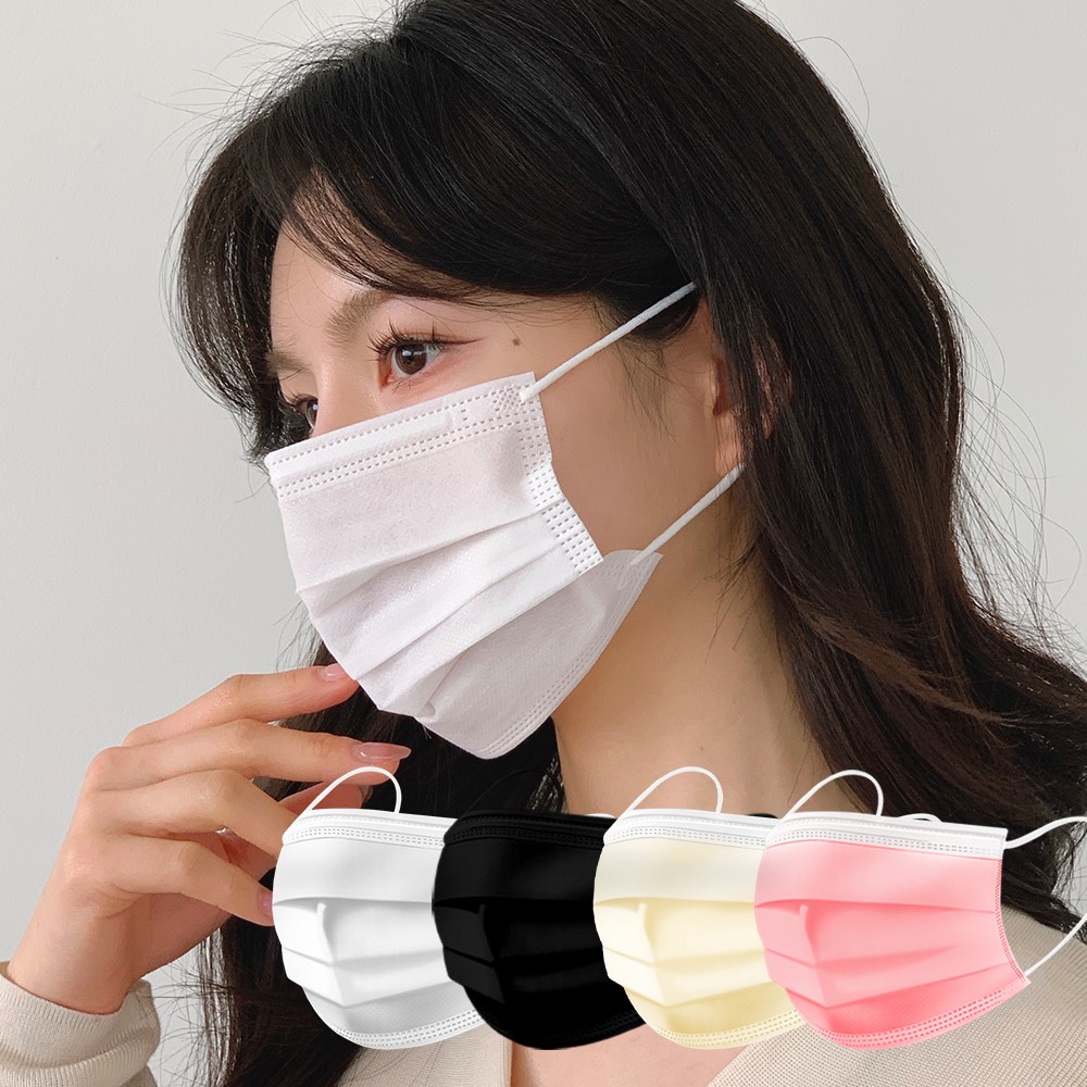 유앤미 덴탈마스크 귀편한 비말 마스크 L(대형), 화이트, 100개