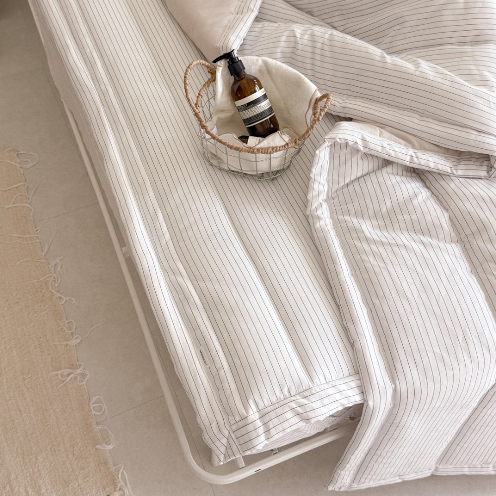 마리엔젤 라인트립 스트라이프 알러지케어 먼지없는 사계절 패드 사면밴드 110x200cm