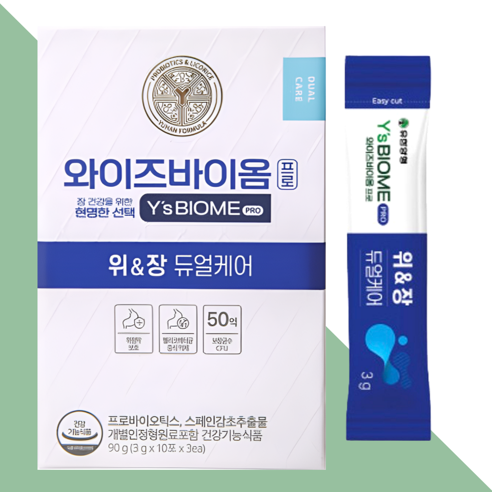 와이즈바이옴 프로 위앤장 듀얼케어 유한양행 30포X1박스 - 상품 이미지