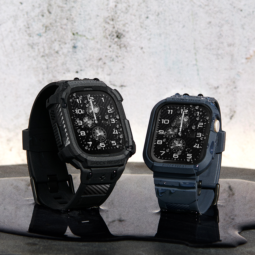 애플워치 스트랩 일체형 케이스 9 8 7 SE3 SE2 6 5 4 SE 러기드아머 프로 - 상세 이미지 4