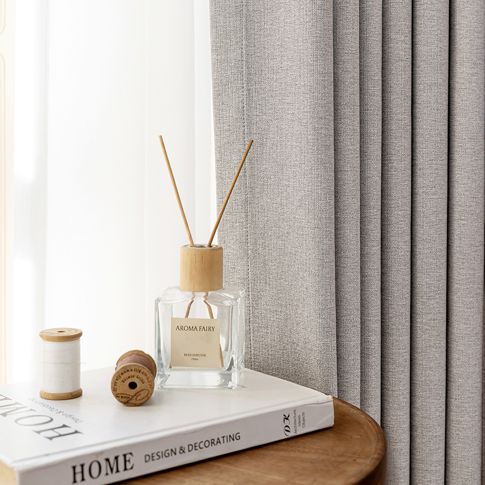 [맞춤커튼] 형상기억 화이트 100%암막커튼 거실 안방 사계절 주문제작 루나 140x180