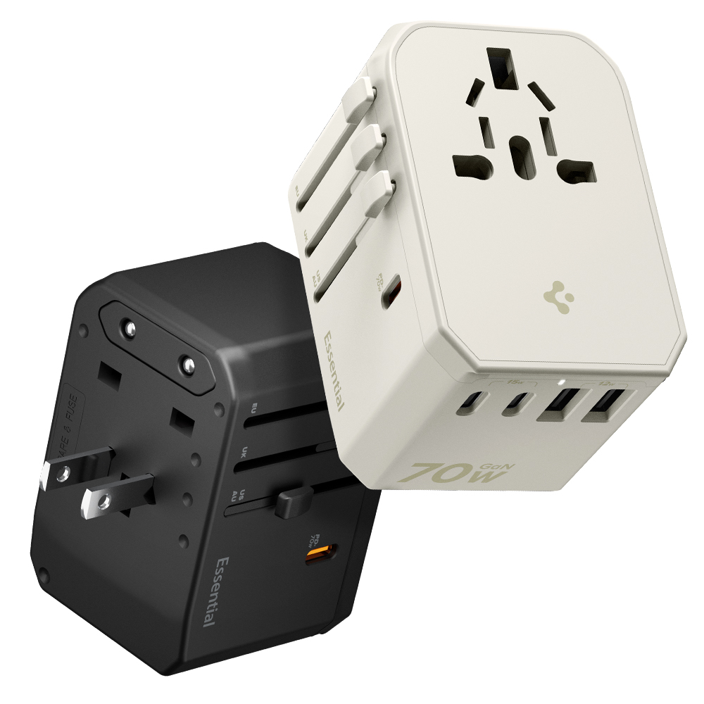 슈피겐 70W USB PD PPS 5포트 GaN 초고속 여행용 멀티 어댑터