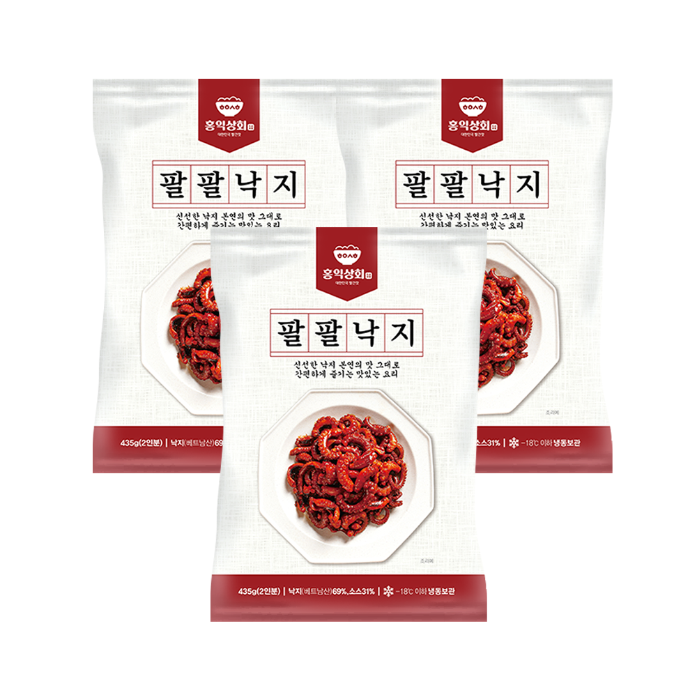 팔팔낙지 양념 낙지볶음 밀키트 435g, 3개