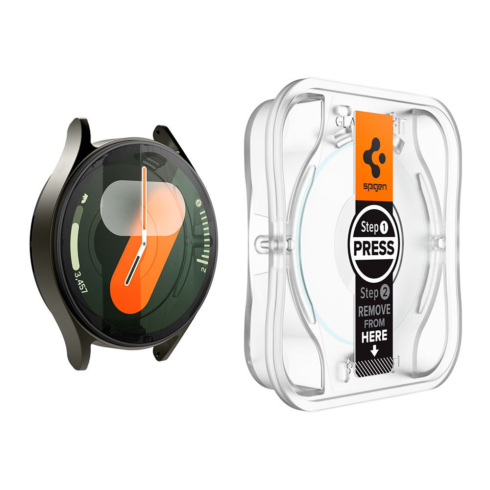 갤럭시워치7 강화유리 액정보호필름 글라스tR이지핏(부착 가이드툴 포함)