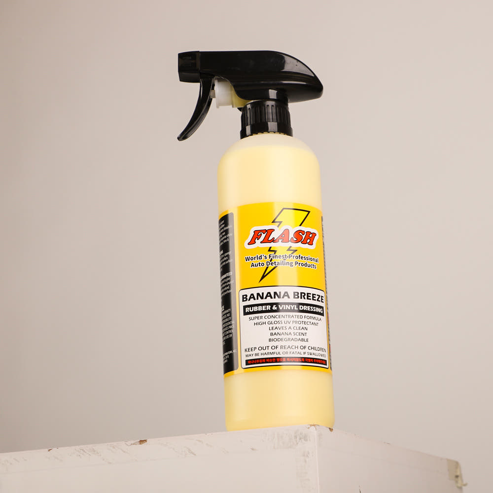 플래시왁스 바나나브리즈 타이어 광택제 비닐 고무 타이어드레싱 500ml
