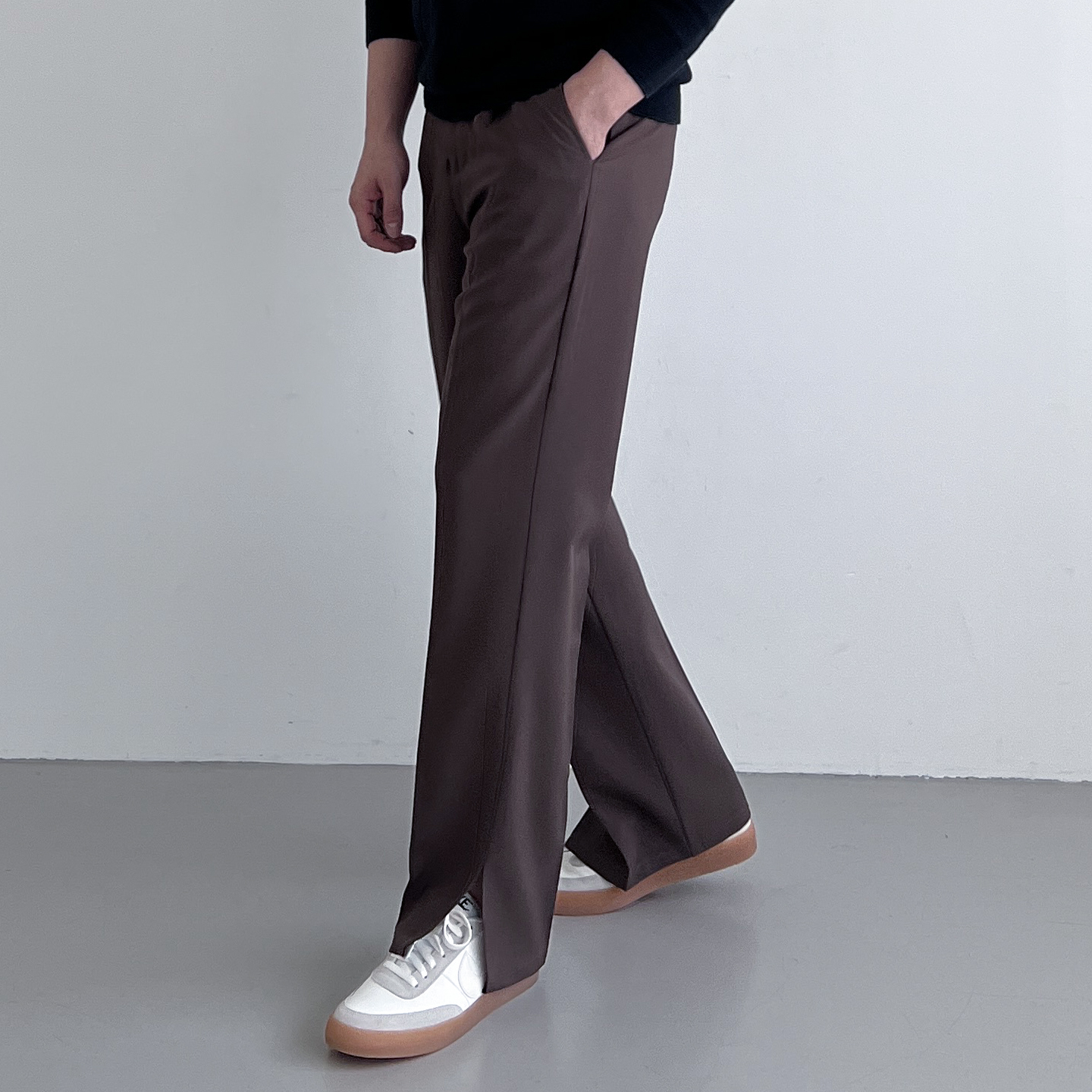 남자 부츠컷슬랙스 세미와이드슬랙스 링클프리바지 정장바지 - 상품 이미지